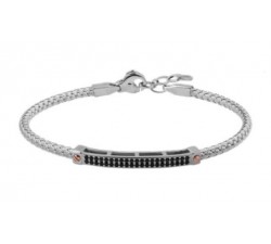 Bracciale rigido in argento 925 con zirconi BR1870NB