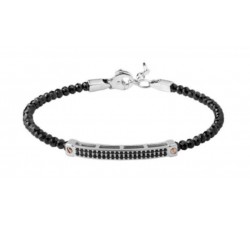 Bracciale semi rigido in argento 925 con zirconi BR1875BN