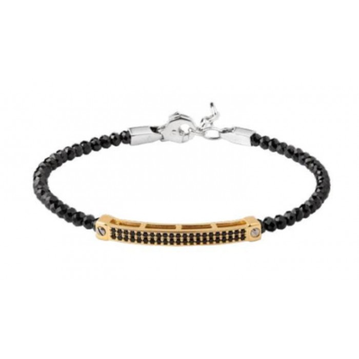 Bracciale semi rigido in argento 925 con zirconi BR1875BG