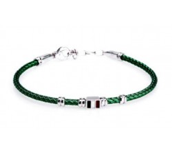 Bracciale bandierine rigido in argento 925 BR1684