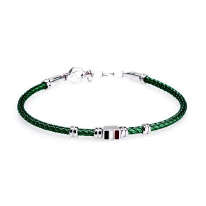 Bracciale bandierine rigido in argento 925 BR1684