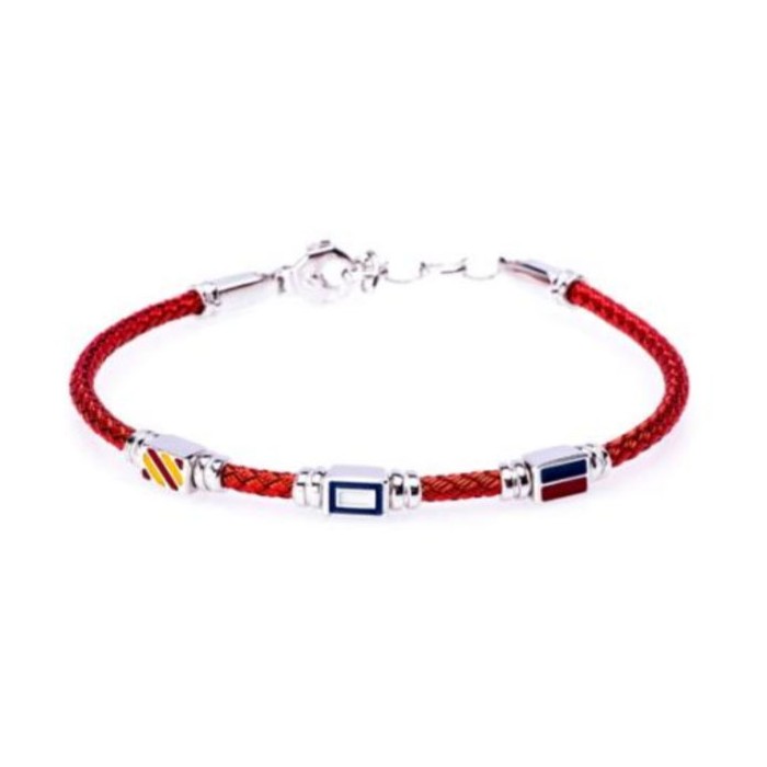 Bracciale bandierine rigido in argento 925 BR1688 Bracciale bandierine rigido in argento 925 BR1688