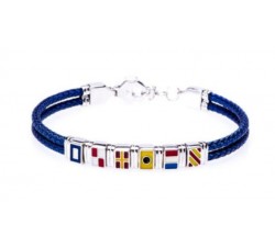 Bracciale bandierine rigido in argento 925 BR1692