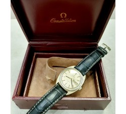 Omega Constellation Day-Date Ref. 168.029 18kt gold OM Linen Dial Automatic Chronometer Cal. 751