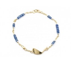 Bracciale Golf con Zaffiri Blu in oro 18Kt