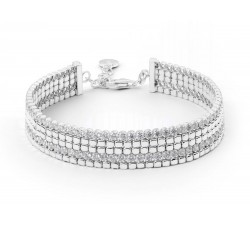 Bracciale Rosato Cubica in argento 925 RZB034