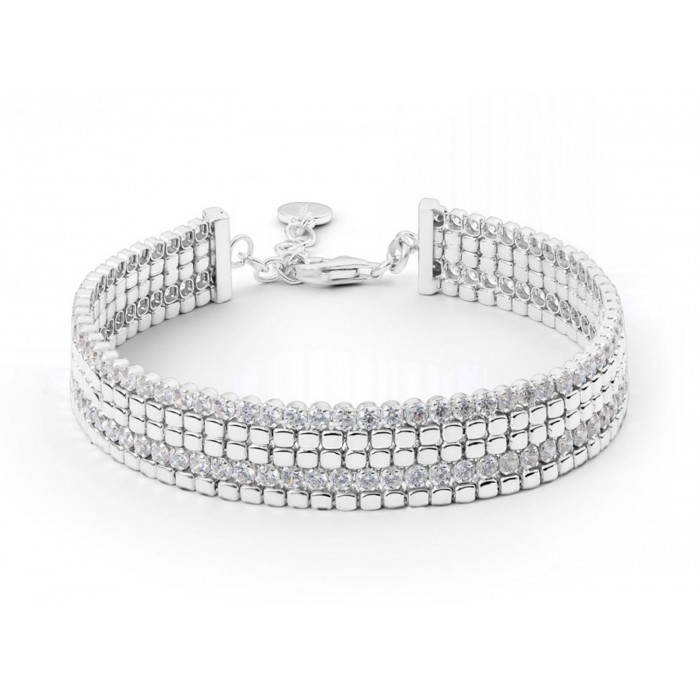 Bracciale Rosato Cubica in argento 925 RZB034