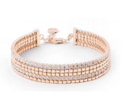 Bracciale Rosato Cubica in argento 925 RZB035