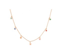 Collana Cuori Milano stelle in argento 925 Ref.24827546