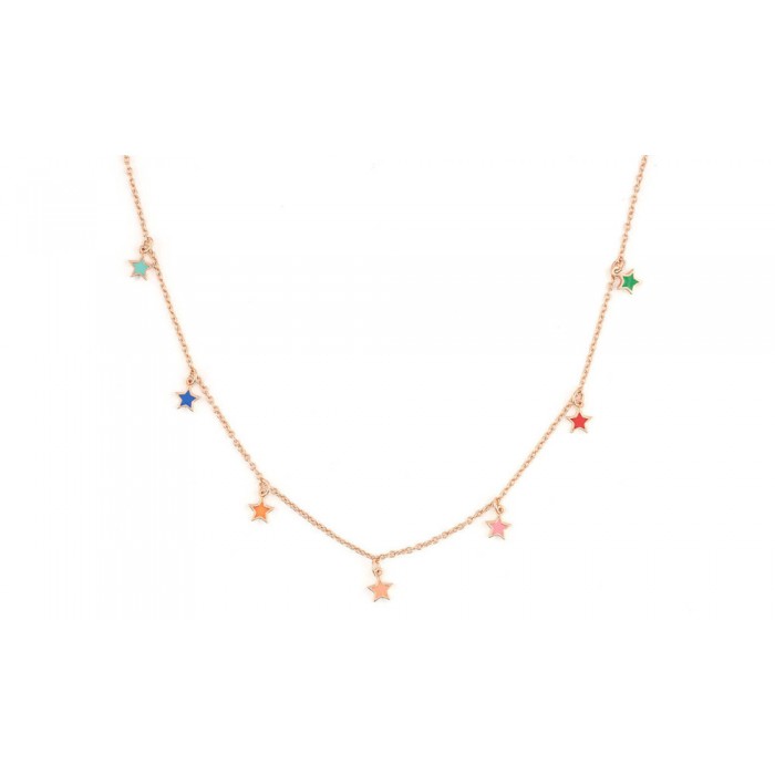 Collana Cuori Milano stelle in argento 925 Ref.24827546