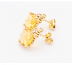Orecchini a bottone Color Blossom BB Star in oro rosa e diamanti -  Categorie Q96809