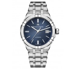 Maurice Lacroix AIKON Automatic Blu 42mm AI6008-SS00F-430-C Doppio cinturino gomma