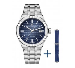 Maurice Lacroix AIKON Automatic Blu 42mm AI6008-SS00F-430-C Doppio cinturino gomma