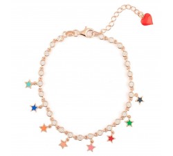 Bracciale Cuori Milano stelle in argento 925 Ref. 24827645