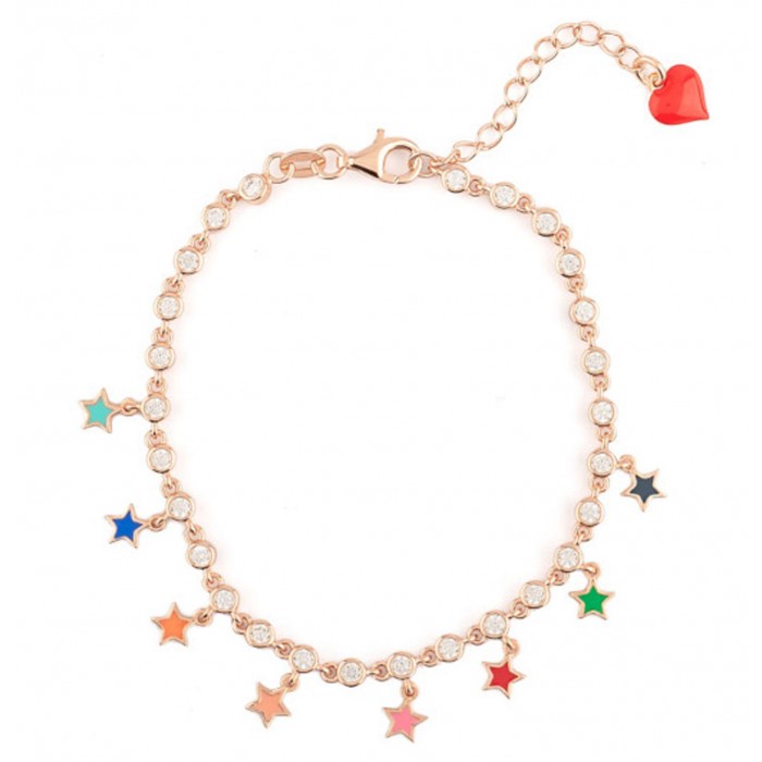 Bracciale Cuori Milano stelle in argento 925 Ref. 24827645