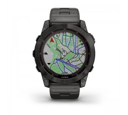 Garmin fēnix 7X Sapphire Solar Titanium con bracciale Vented Titanium Carbon Grey DLC010-02541-27