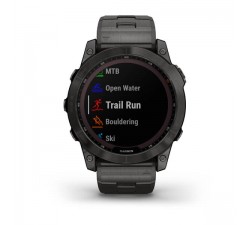 Garmin fēnix 7X Sapphire Solar Titanium con bracciale Vented Titanium Carbon Grey DLC010-02541-27