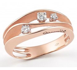Anello Dune con diamanti in oro rosa champagne 18Kt GAN2662P Annamaria Cammilli
