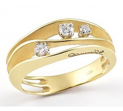 Anello Dune con diamanti in oro giallo sunrise 18Kt GAN2662U Annamaria Cammilli