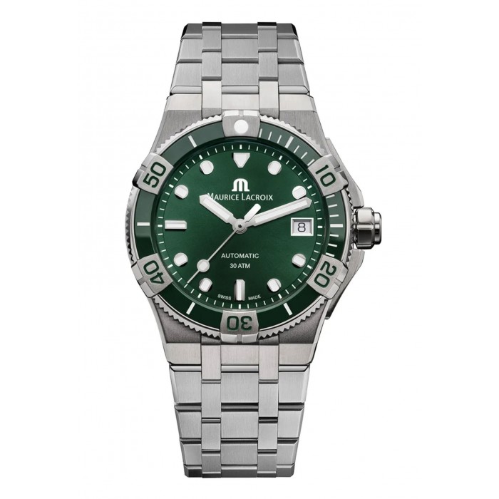 Maurice Lacroix AIKON Venturer Automatic 38mm Verde AI6057-SSL52-630-1 Doppio cinturino