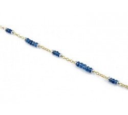 Bracciale Zaffiri Blu Ct.9,12 in oro 18Kt