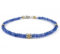 Bracciale Tanzanite in oro 18Kt versione da uomo