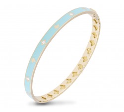 Bracciale Eden smaltato azzurro con diamanti in oro 18Kt M5197BB1/ST Piero Milano