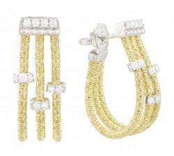 Orecchini Goa con diamanti in oro 18Kt M5116RB3 Piero Milano Gioielli