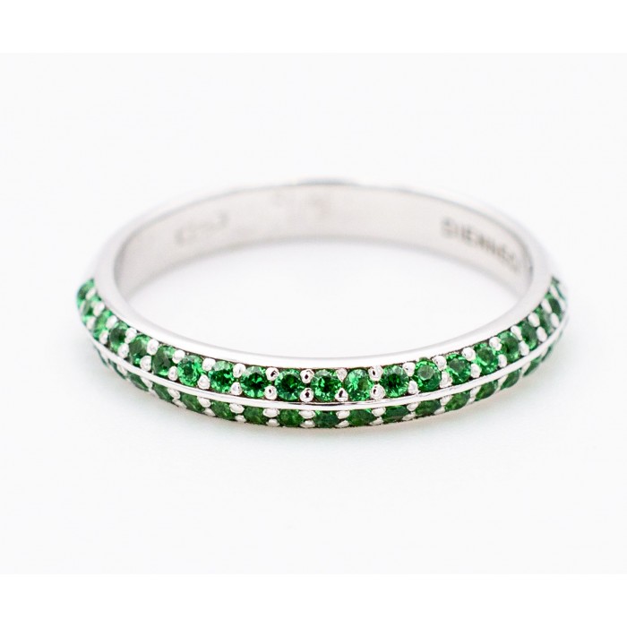 Fedina con tzavoriti Ct. 0,52 in oro 18Kt Fedina con tzavoriti Ct. 0,52 in oro 18Kt