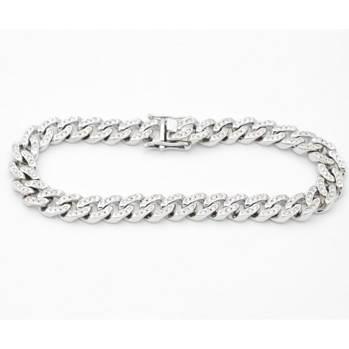 Bracciale Groumette Diamanti Ct. 1,90 in oro 18Kt Bracciale Groumette Diamanti Ct. 1,90 in oro 18Kt