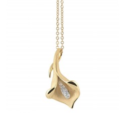 Pendente Calla con diamanti in oro 18Kt GPE0197U Annamaria Cammilli