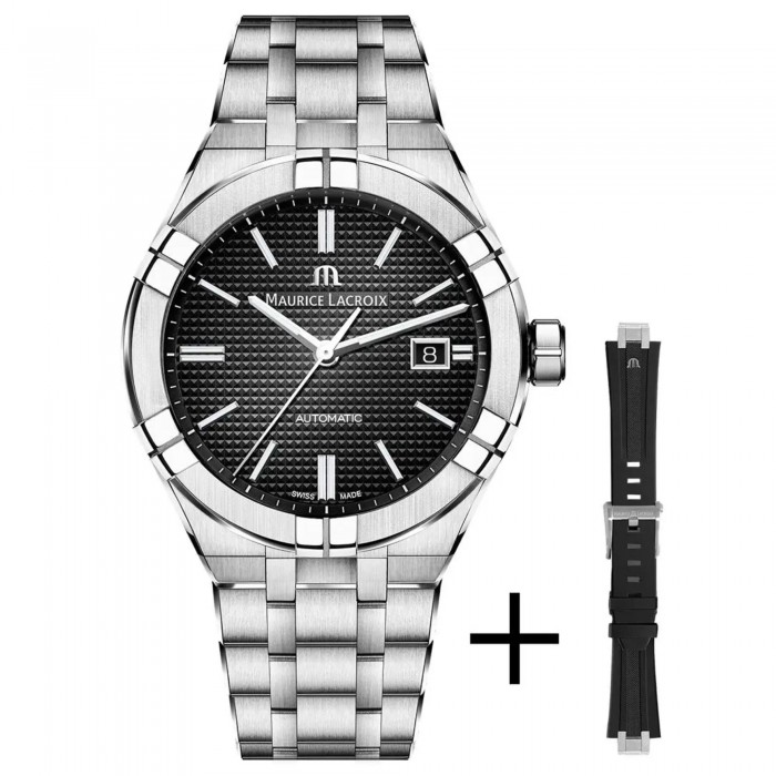 Maurice Lacroix AIKON Automatic 42mm AI6008-SS00F-330-A Doppio cinturino Maurice Lacroix AIKON Automatic 42mm AI6008-SS00F-330-A Doppio cinturino