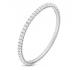 Bracciale tennis elastico con diamanti in oro 18Kt M5075BB Piero Milano