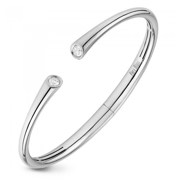 Bracciale Eos schiava aperto con diamanti in oro 18Kt M5062BB Piero Milano