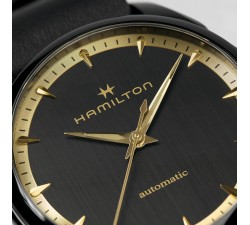 Hamilton jazzmaster auto black & gold 36mm H32255730